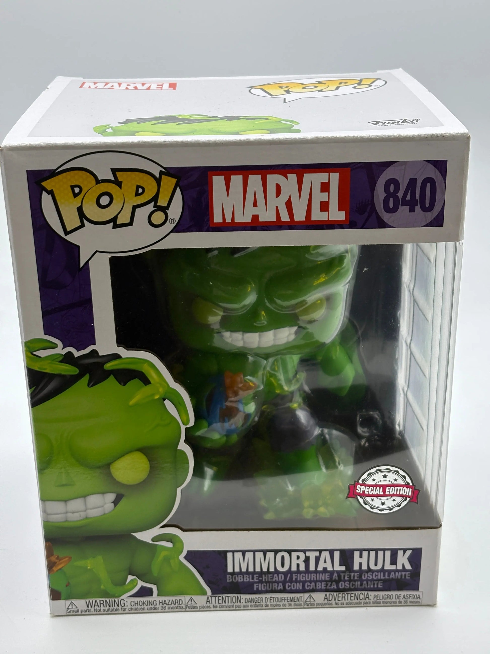 Funko POP! Marvel #840 Immortal Hulk Special Edition FRENLY BRICKS - Open 7 Days
