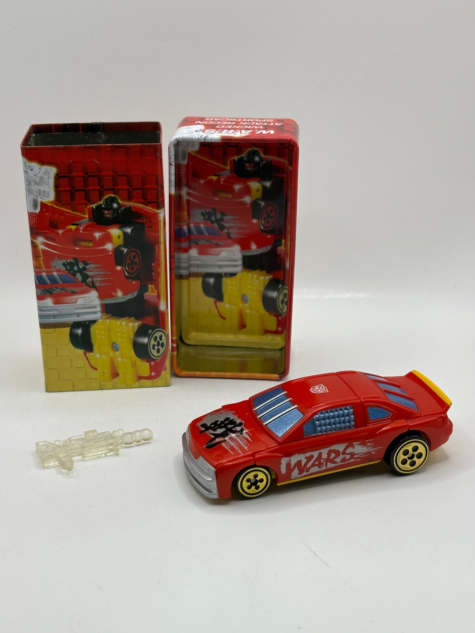 W.A.R.S. Tiny Tins 2003 Transformers RID Spy Changers Wicked Attack Recon Sports FRENLY BRICKS - Open 7 Days