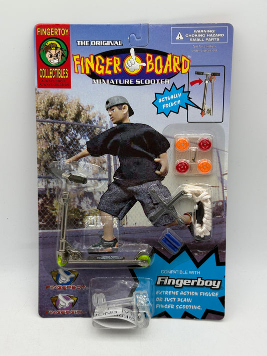 Vintage Finger Board Miniature Scooter Brand New Sealed (White  Rope)