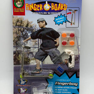 Vintage Finger Board Miniature Scooter Brand New Sealed (White  Rope) FRENLY BRICKS - Open 7 Days