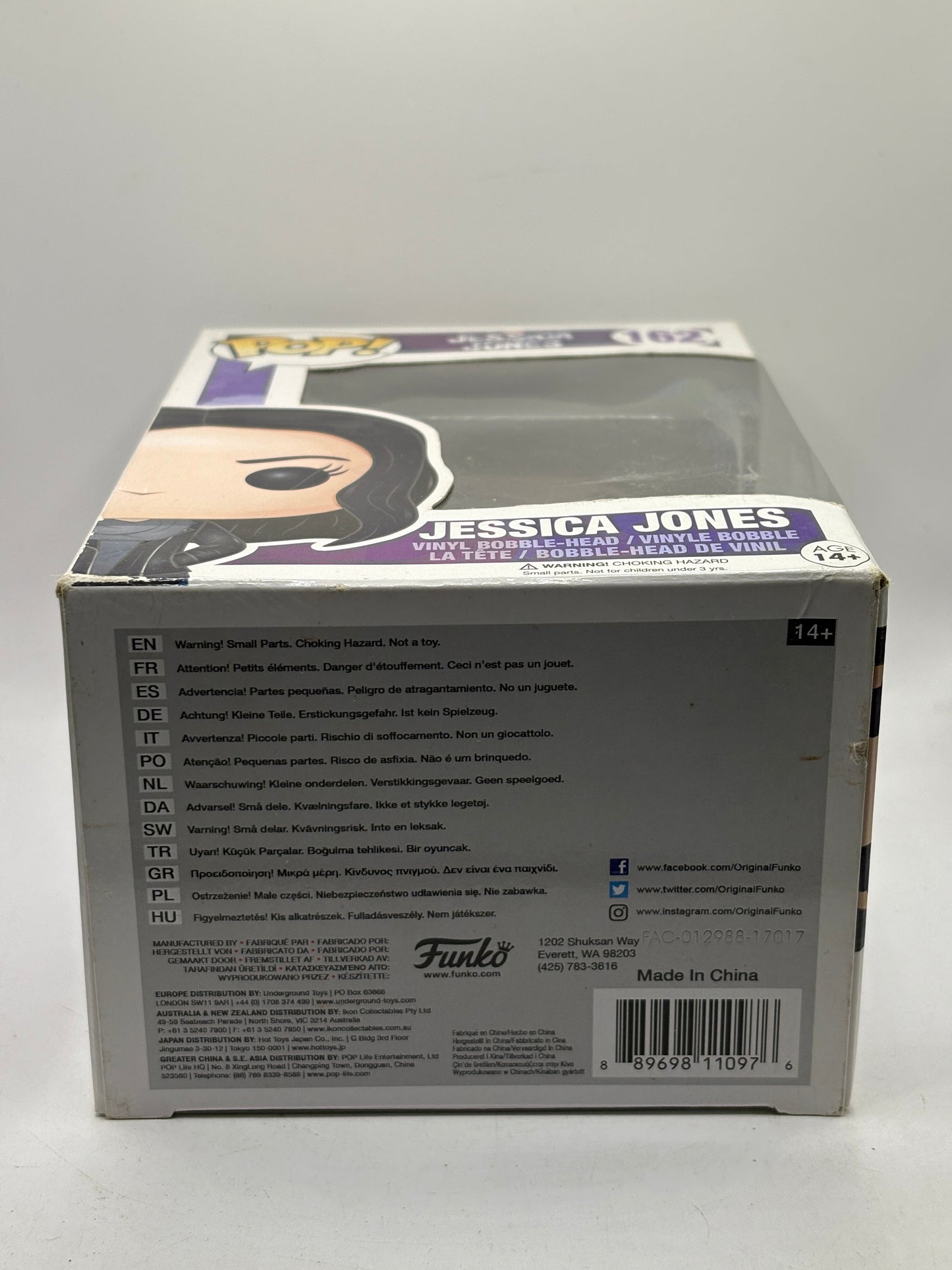 Funko POP! Marvel Jessica Jones #162 Jessica Jones Vinyl Bobble Head FRENLY BRICKS - Open 7 Days