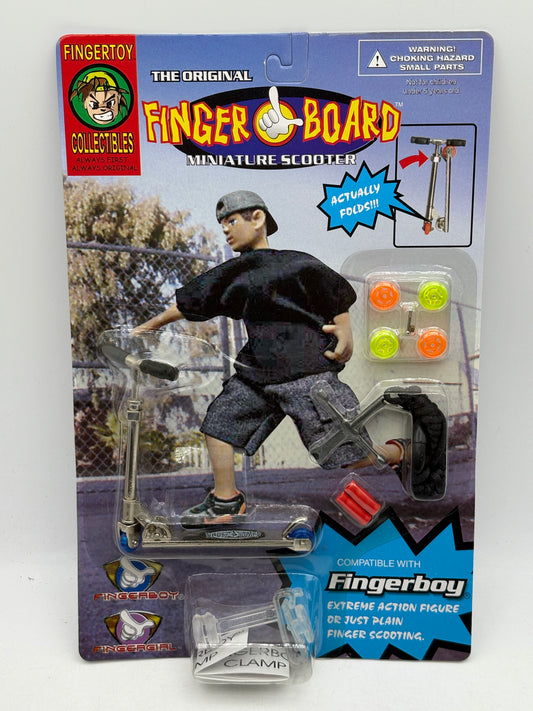 Vintage Finger Board Miniature Scooter Brand New Sealed (White Rope)