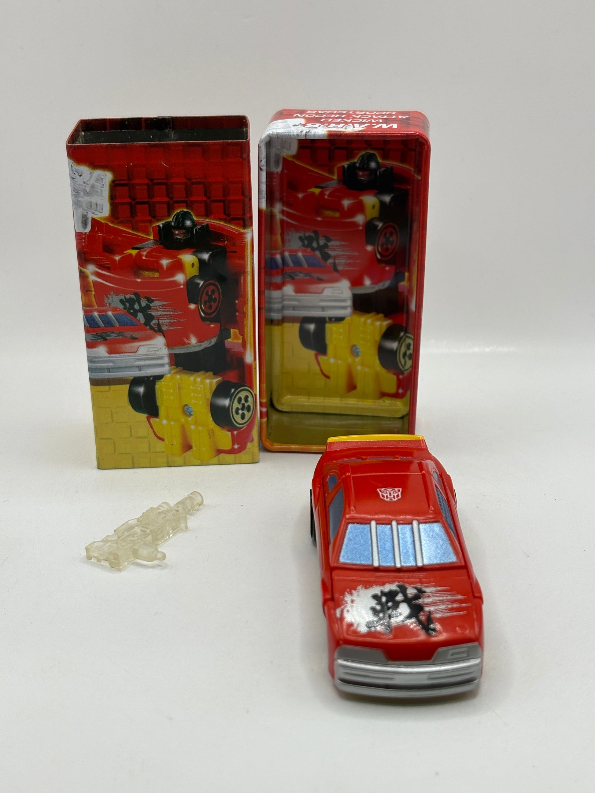W.A.R.S. Tiny Tins 2003 Transformers RID Spy Changers Wicked Attack Recon Sports FRENLY BRICKS - Open 7 Days