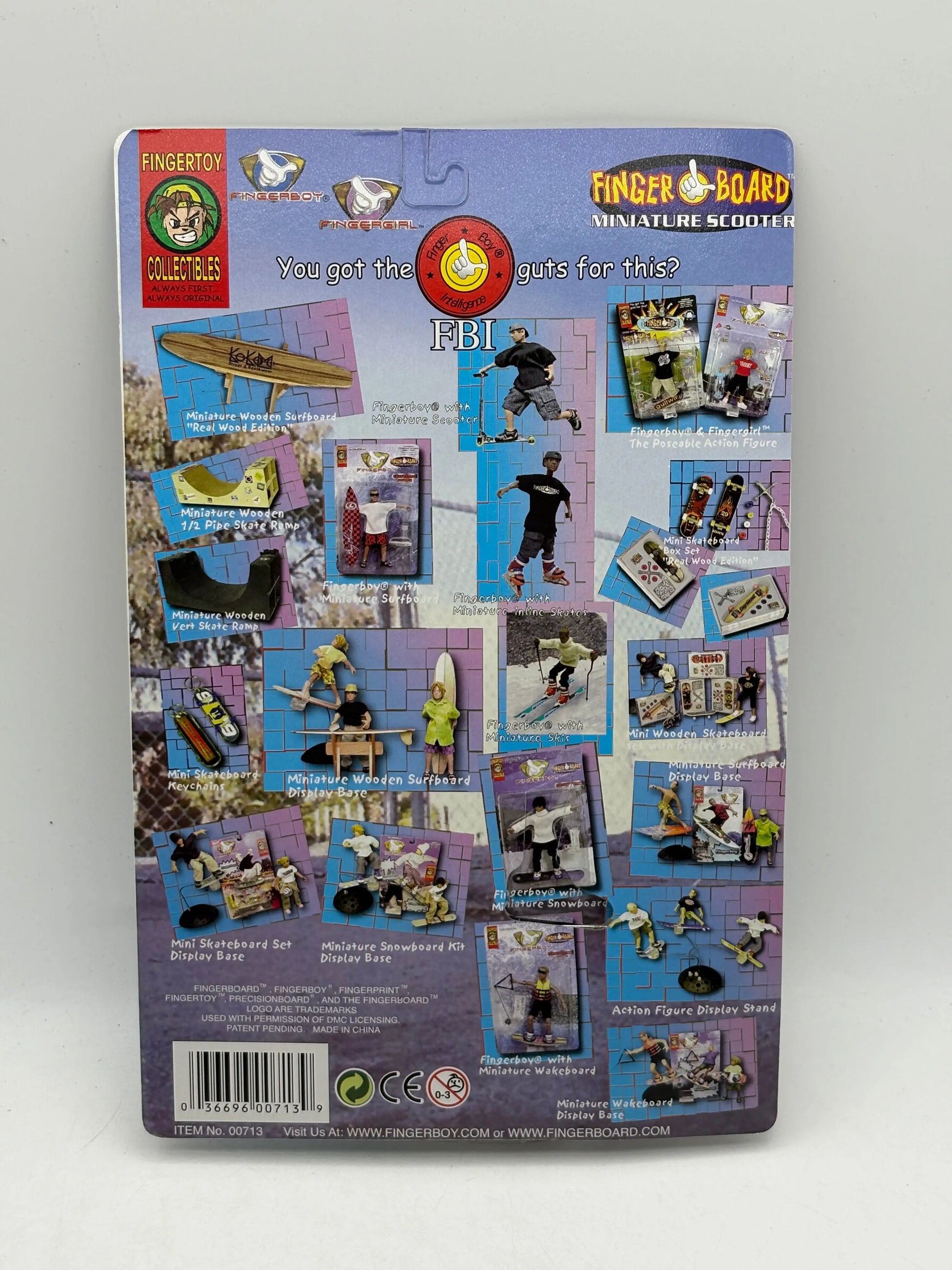 Vintage Finger Board Miniature Scooter Brand New Sealed (White Rope) FRENLY BRICKS - Open 7 Days