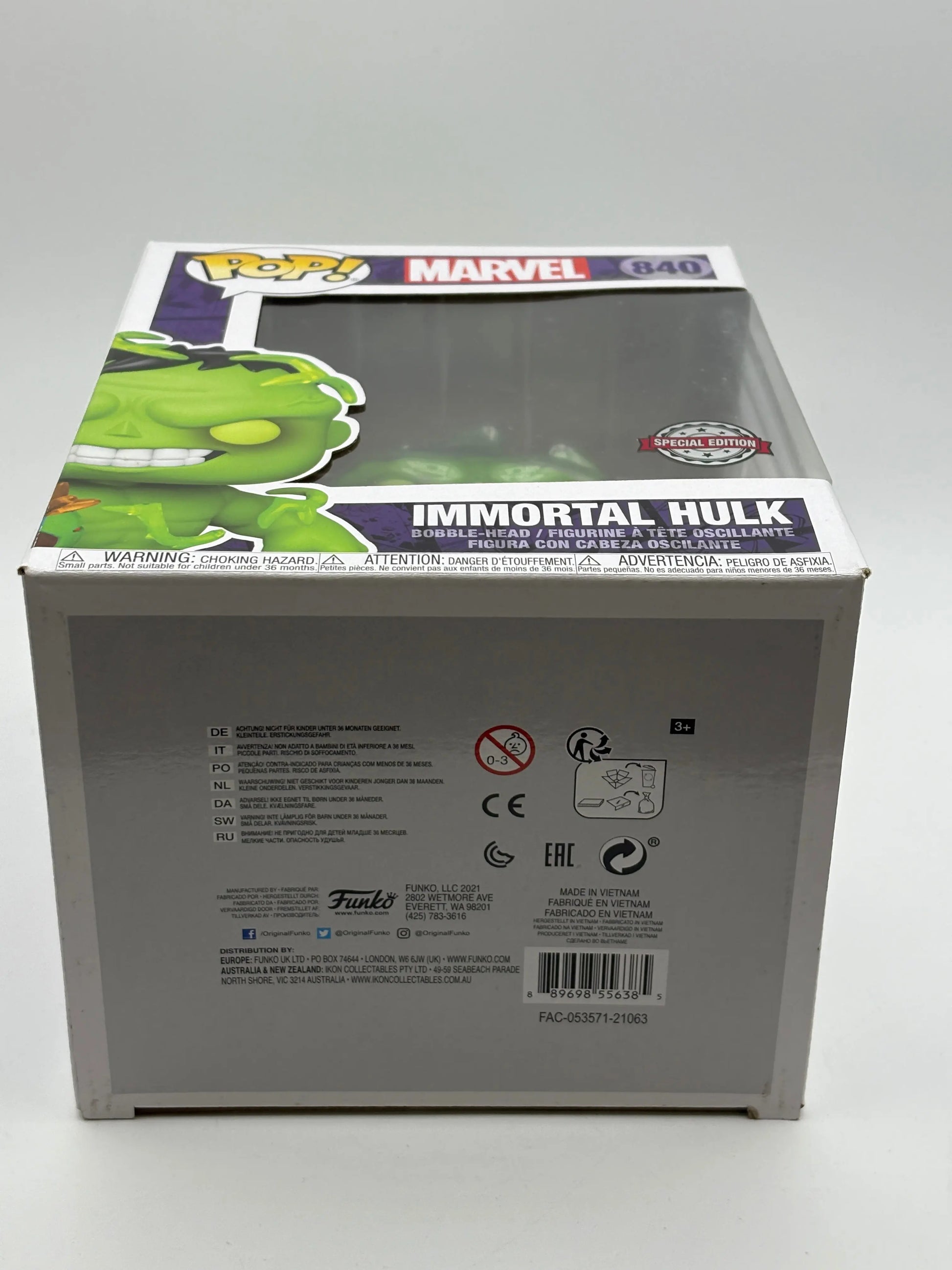 Funko POP! Marvel #840 Immortal Hulk Special Edition FRENLY BRICKS - Open 7 Days