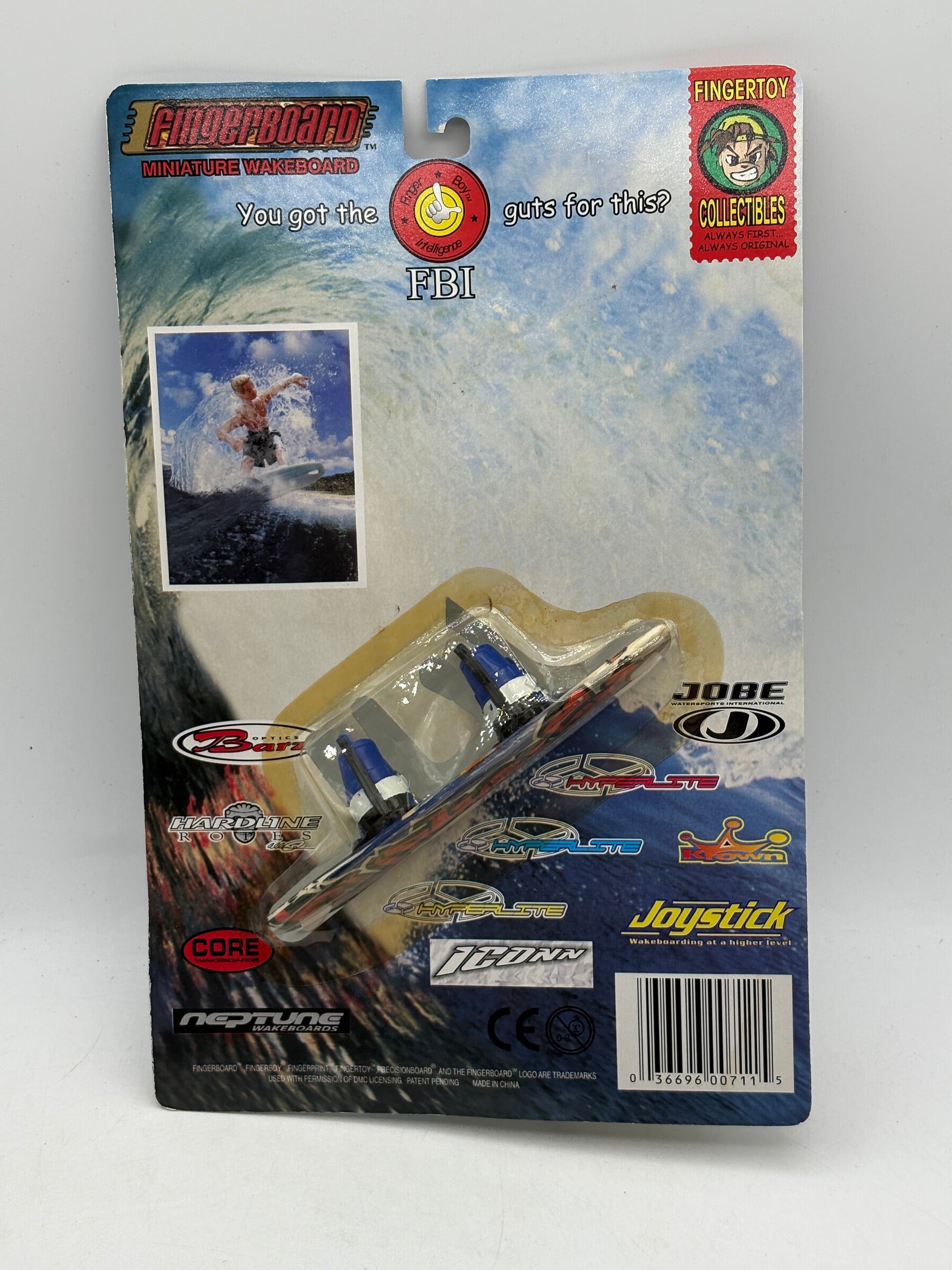 Vintage Finger Board Miniature Wakeboard Action Figure Sealed