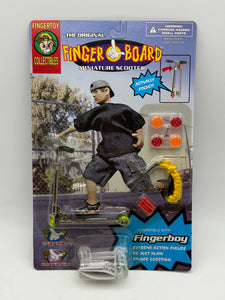 Vintage Finger Board Miniature Scooter Brand New Sealed (Yellow  Rope)