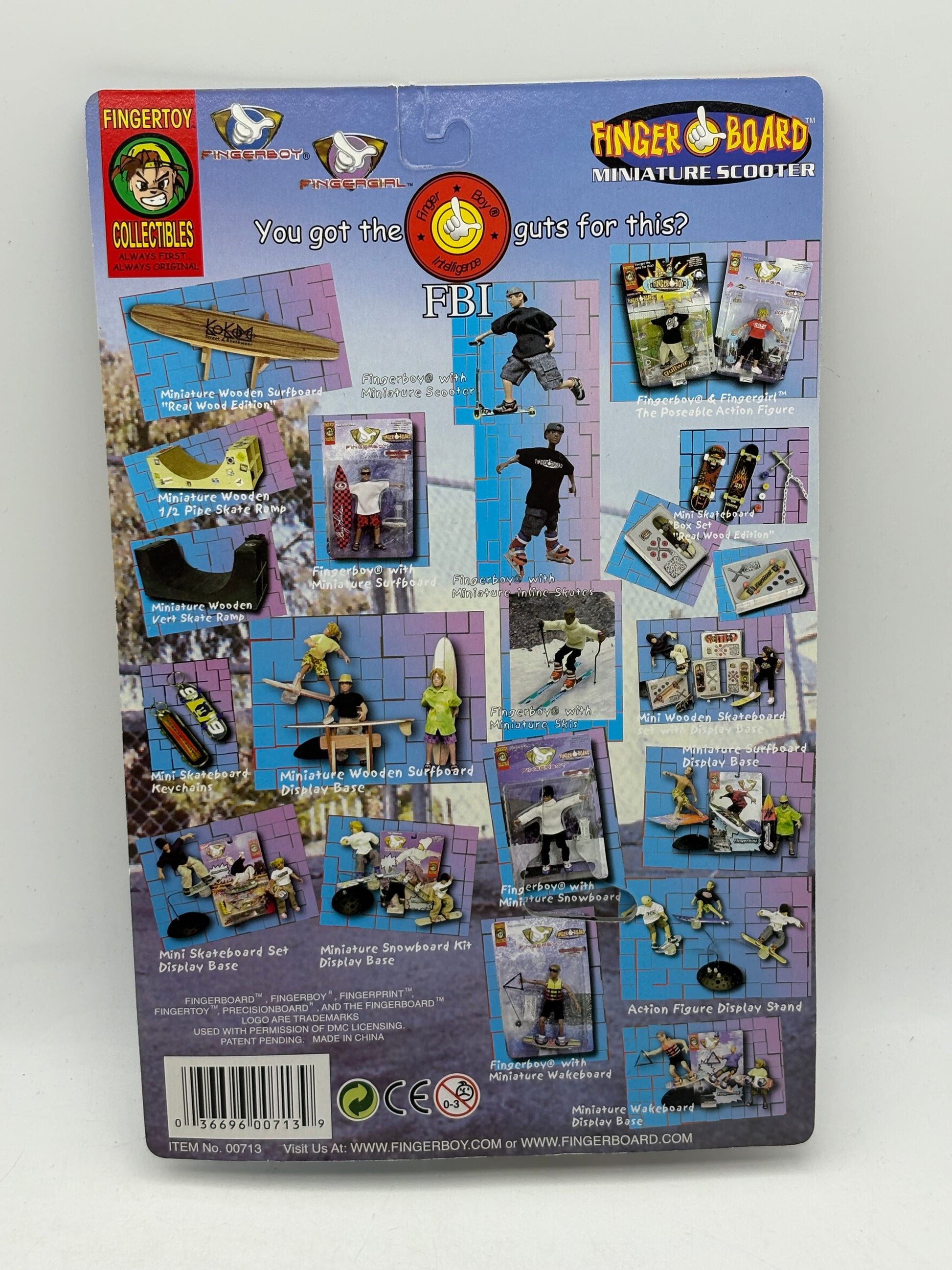 Vintage Finger Board Miniature Scooter Brand New Sealed (Yellow  Rope)