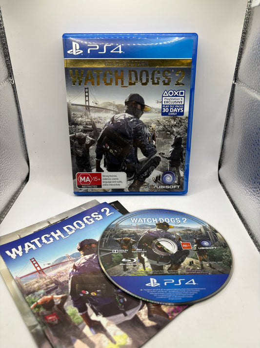 Sony Playstation 4 Watch Dogs 2 Gold Edition with Manuals