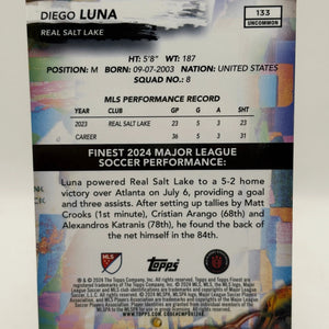 2024 Topps Finest MLS - Diego Luna /50 Gold FRENLY BRICKS - Open 7 Days