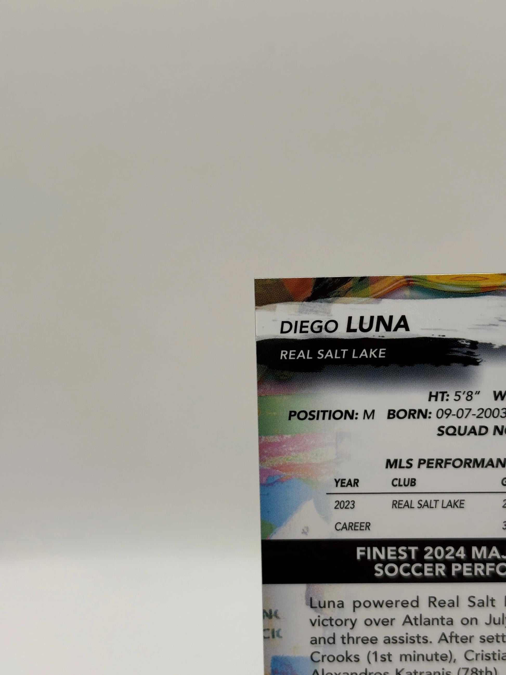 2024 Topps Finest MLS - Diego Luna /50 Gold FRENLY BRICKS - Open 7 Days