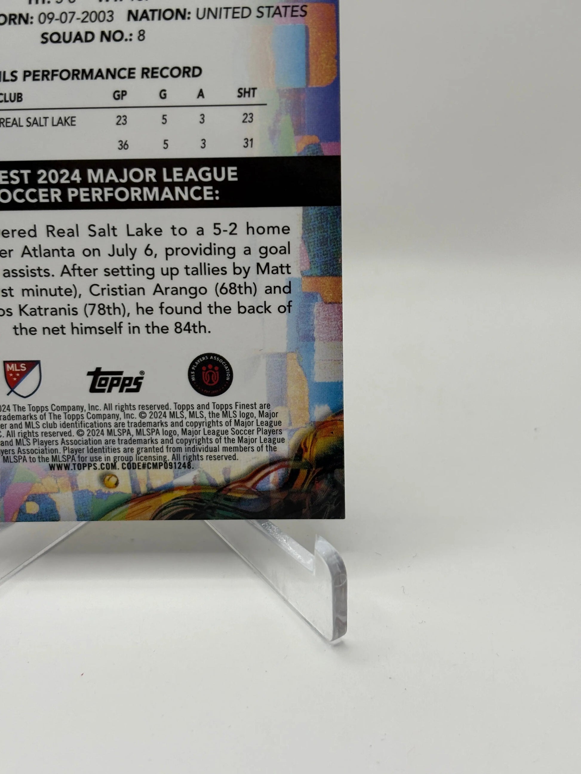 2024 Topps Finest MLS - Diego Luna /50 Gold FRENLY BRICKS - Open 7 Days