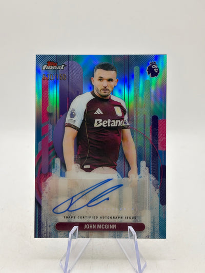 2026 Topps Finest Premier League #FA-JM John Mcginn Auto /150