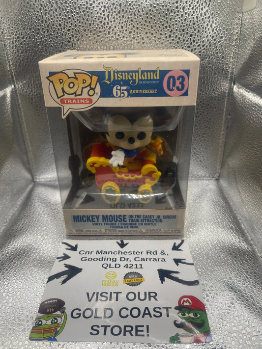 Disneyland 65th Anniversary Mickey Mouse Train Attraction 03 Vinyl Funko Pop! FRENLY BRICKS - Open 7 Days