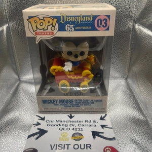 Disneyland 65th Anniversary Mickey Mouse Train Attraction 03 Vinyl Funko Pop! FRENLY BRICKS - Open 7 Days