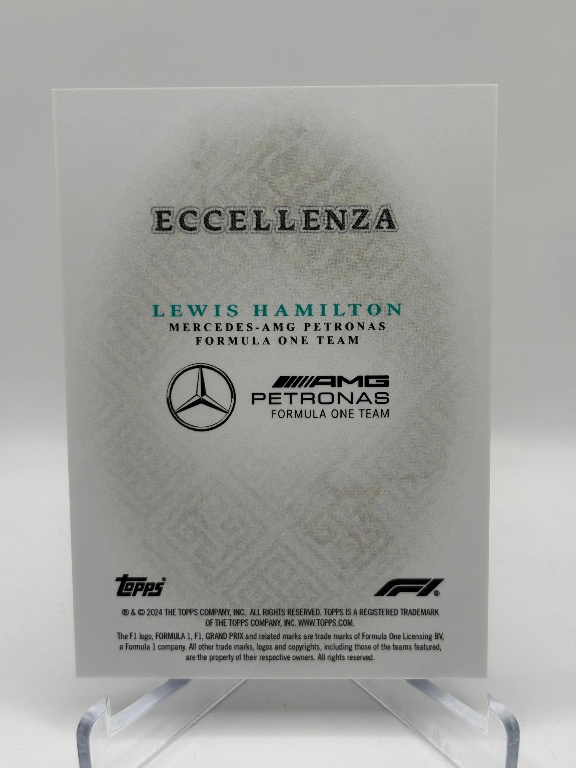 2024 Topps F1 - Eccellenza Lewis Hamilton Mercedes AMG Petronas FRENLY BRICKS - Open 7 Days
