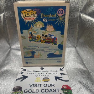 Disneyland 65th Anniversary Mickey Mouse Train Attraction 03 Vinyl Funko Pop! FRENLY BRICKS - Open 7 Days
