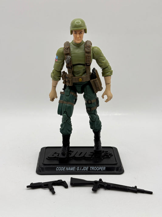 2008 G.I. JOE G.I. JDE Trooper (V1B) Infantry Trooper Black HAIR Loose FRENLY BRICKS - Open 7 Days