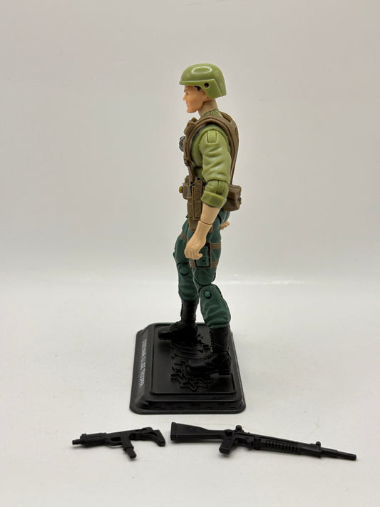 2008 G.I. JOE G.I. JDE Trooper (V1B) Infantry Trooper Black HAIR Loose FRENLY BRICKS - Open 7 Days