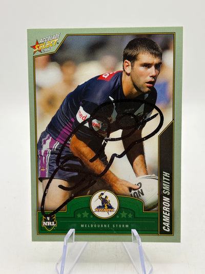 2006 Select NRL - #61 Cameron Smith Melbourne Storm On Card Auto