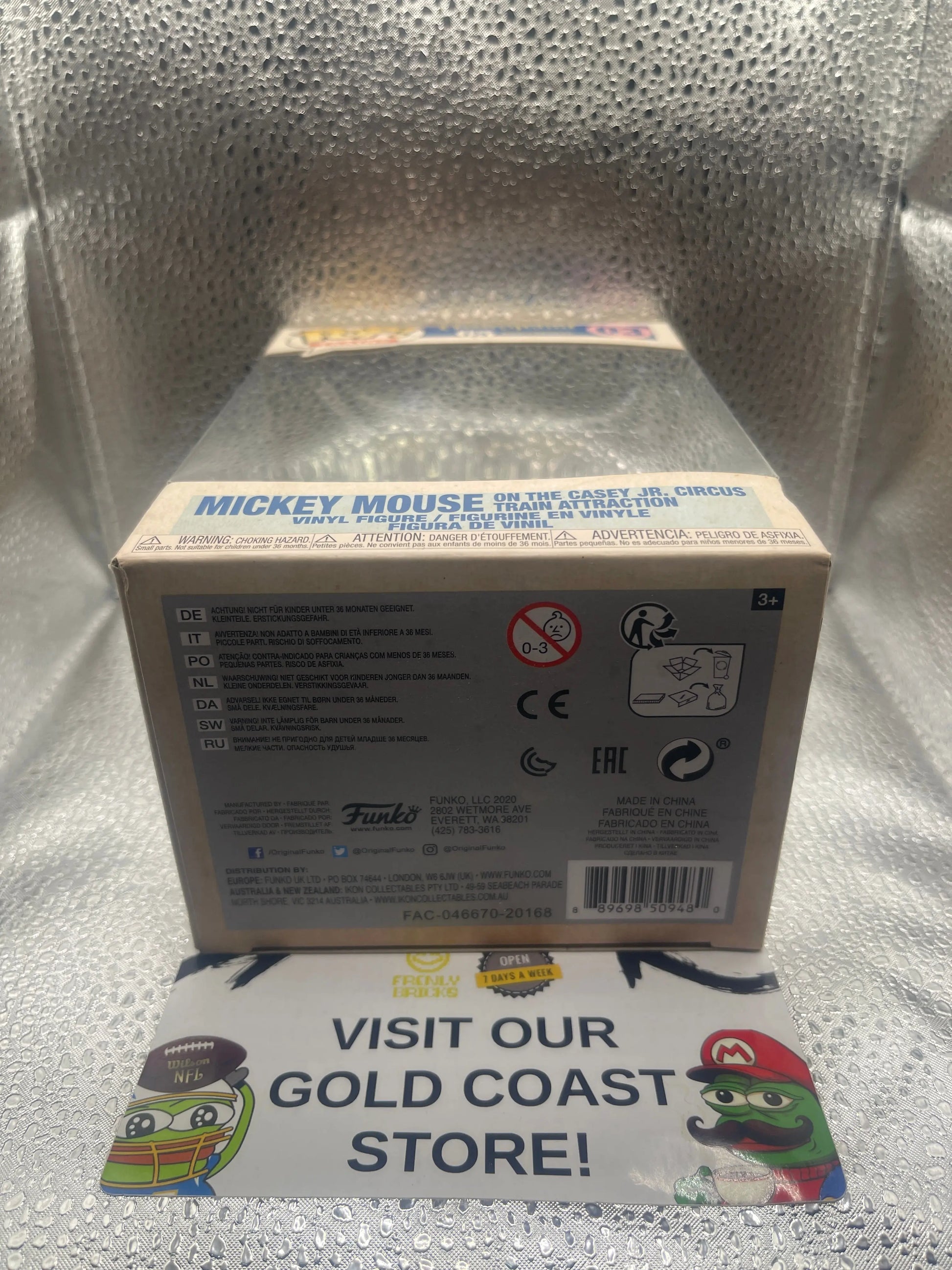 Disneyland 65th Anniversary Mickey Mouse Train Attraction 03 Vinyl Funko Pop! FRENLY BRICKS - Open 7 Days