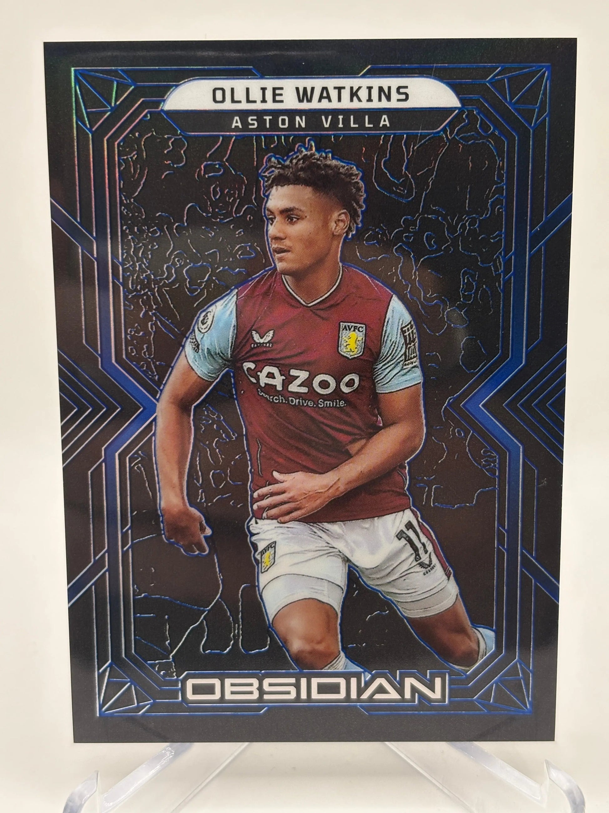 2022-23 Panini Obsidian Soccer Ollie Watkins #17 03/20 Blue FRENLY BRICKS - Open 7 Days