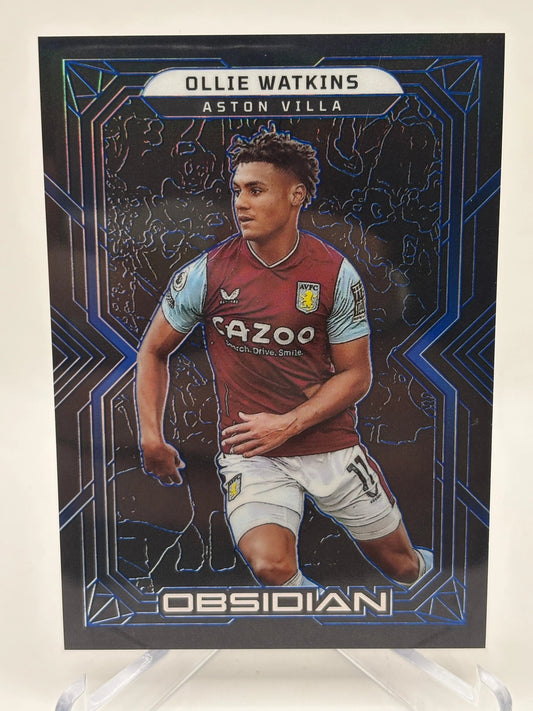 2022-23 Panini Obsidian Soccer Ollie Watkins #17 03/20 Blue FRENLY BRICKS - Open 7 Days