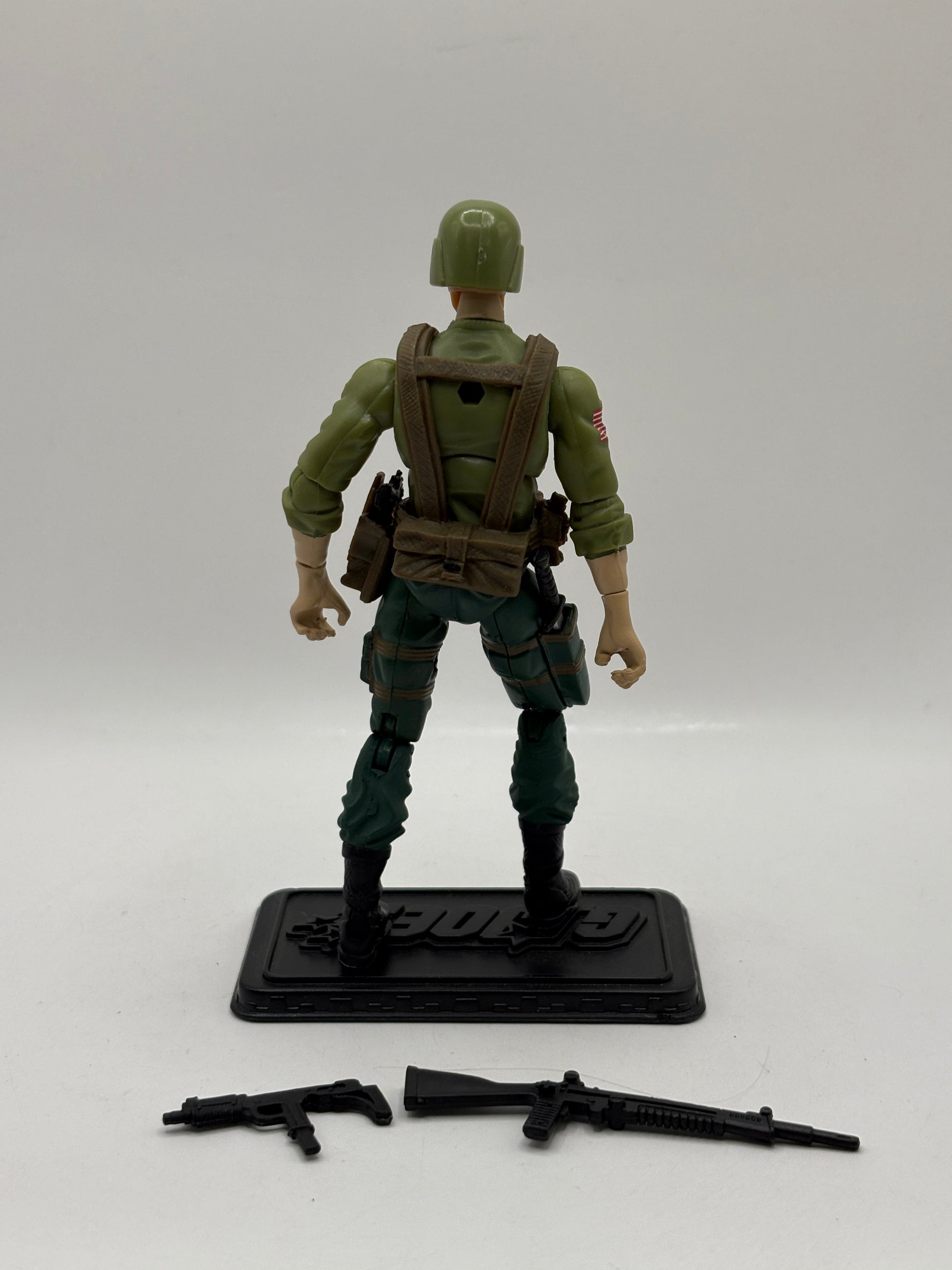 2008 G.I. JOE G.I. JDE Trooper (V1B) Infantry Trooper Black HAIR Loose FRENLY BRICKS - Open 7 Days