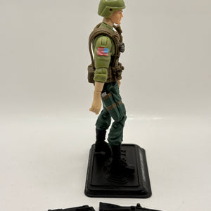2008 G.I. JOE G.I. JDE Trooper (V1B) Infantry Trooper Black HAIR Loose FRENLY BRICKS - Open 7 Days