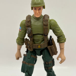 2008 G.I. JOE G.I. JDE Trooper (V1B) Infantry Trooper Black HAIR Loose FRENLY BRICKS - Open 7 Days