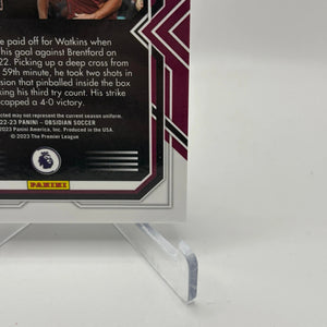 2022-23 Panini Obsidian Soccer Ollie Watkins #17 03/20 Blue FRENLY BRICKS - Open 7 Days