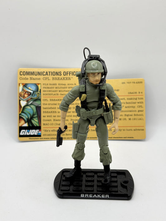 GI Joe 25th Anniversary - Cpl. Breaker Figure Loose with Accessories FRENLY BRICKS - Open 7 Days
