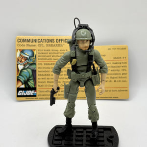 GI Joe 25th Anniversary - Cpl. Breaker Figure Loose with Accessories FRENLY BRICKS - Open 7 Days