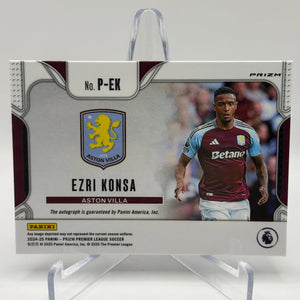 2024-25 Panini Prizm Premier League - Ezri Konsa Penmanship Shimmer Auto FRENLY BRICKS - Open 7 Days