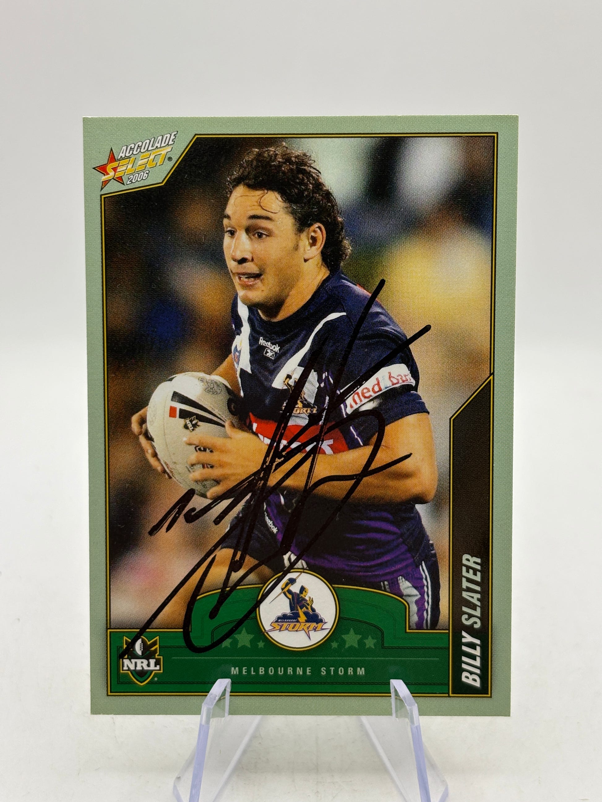 2006 Select NRL #60 Billy Slater On Card Auto image 1
