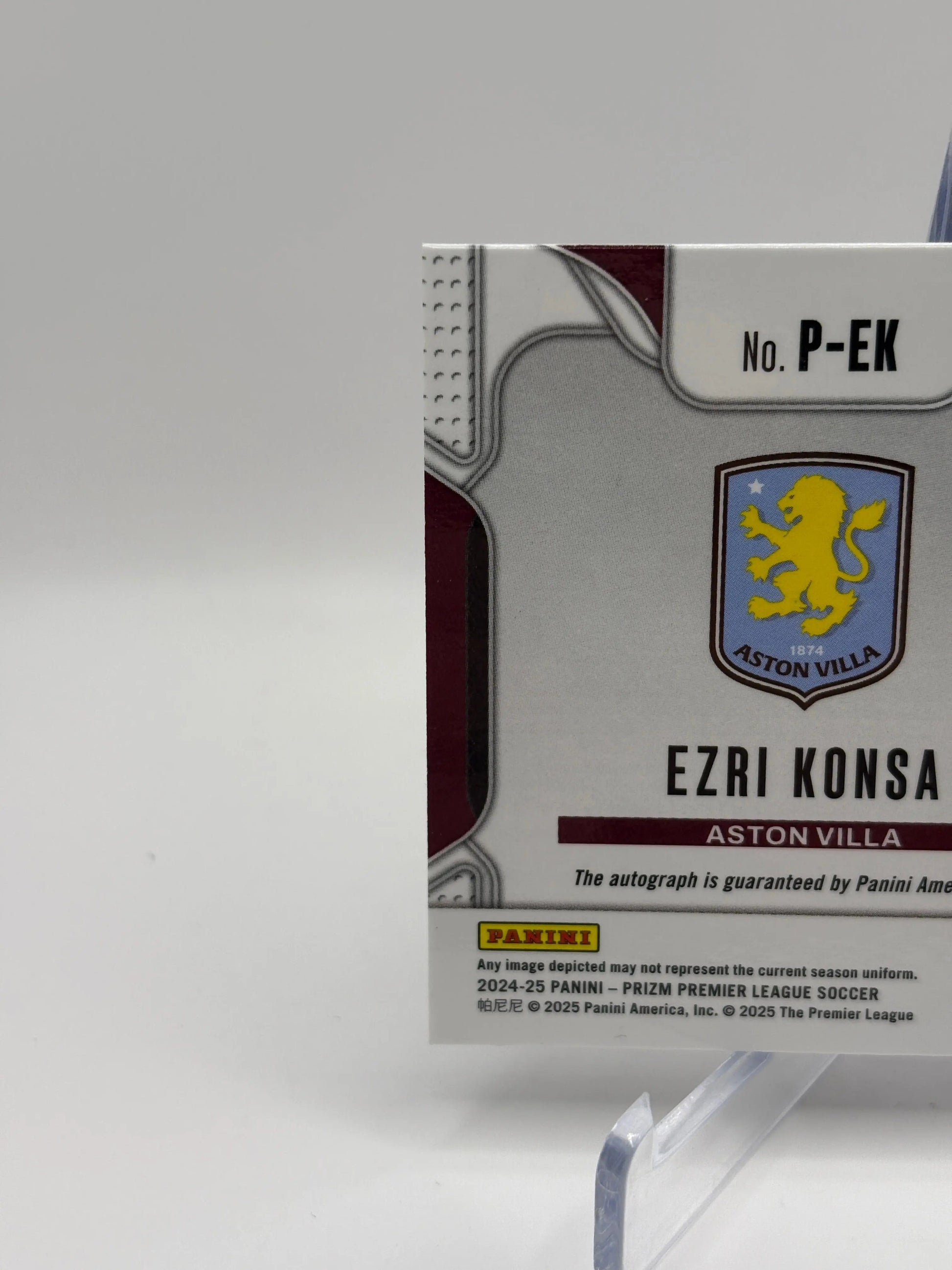 2024-25 Panini Prizm Premier League - Ezri Konsa Penmanship Shimmer Auto FRENLY BRICKS - Open 7 Days