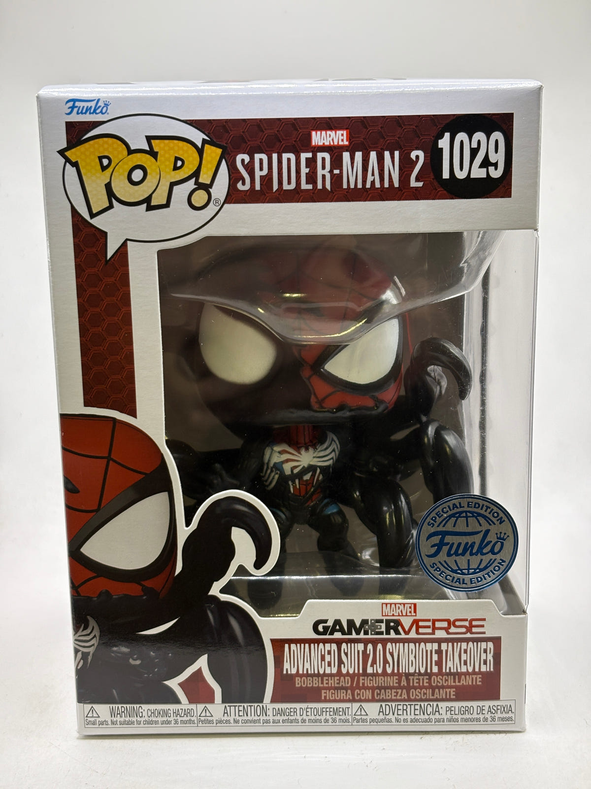 Funko POP! Marvel Spider-Man 2 #1029 Advanced Suit 2.0 Symbiote Takeover image 1