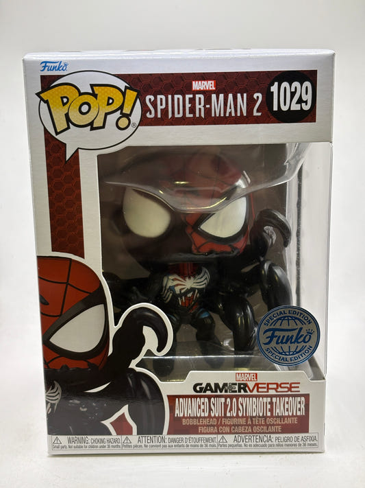 Funko POP! Marvel Spider-Man 2 #1029 Advanced Suit 2.0 Symbiote Takeover