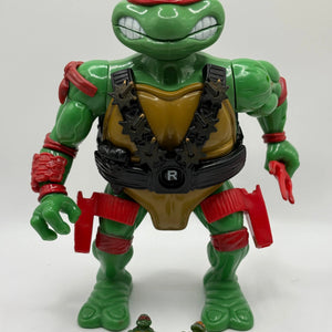 1996 TMNT Mini Mutants Playset Raphael's Samurai Sewer Lair Loose Incomplete FRENLY BRICKS - Open 7 Days