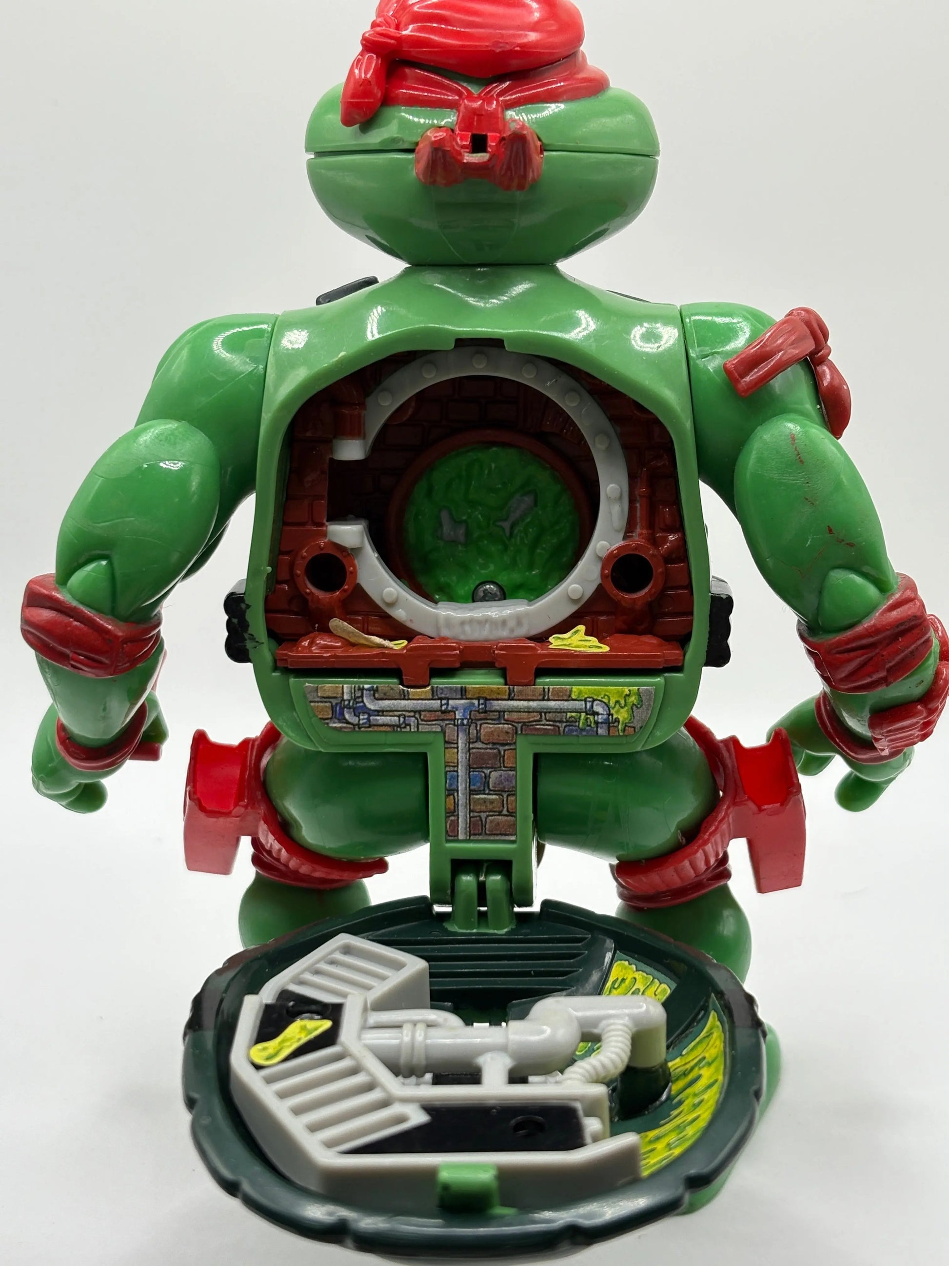 1996 TMNT Mini Mutants Playset Raphael's Samurai Sewer Lair Loose Incomplete FRENLY BRICKS - Open 7 Days