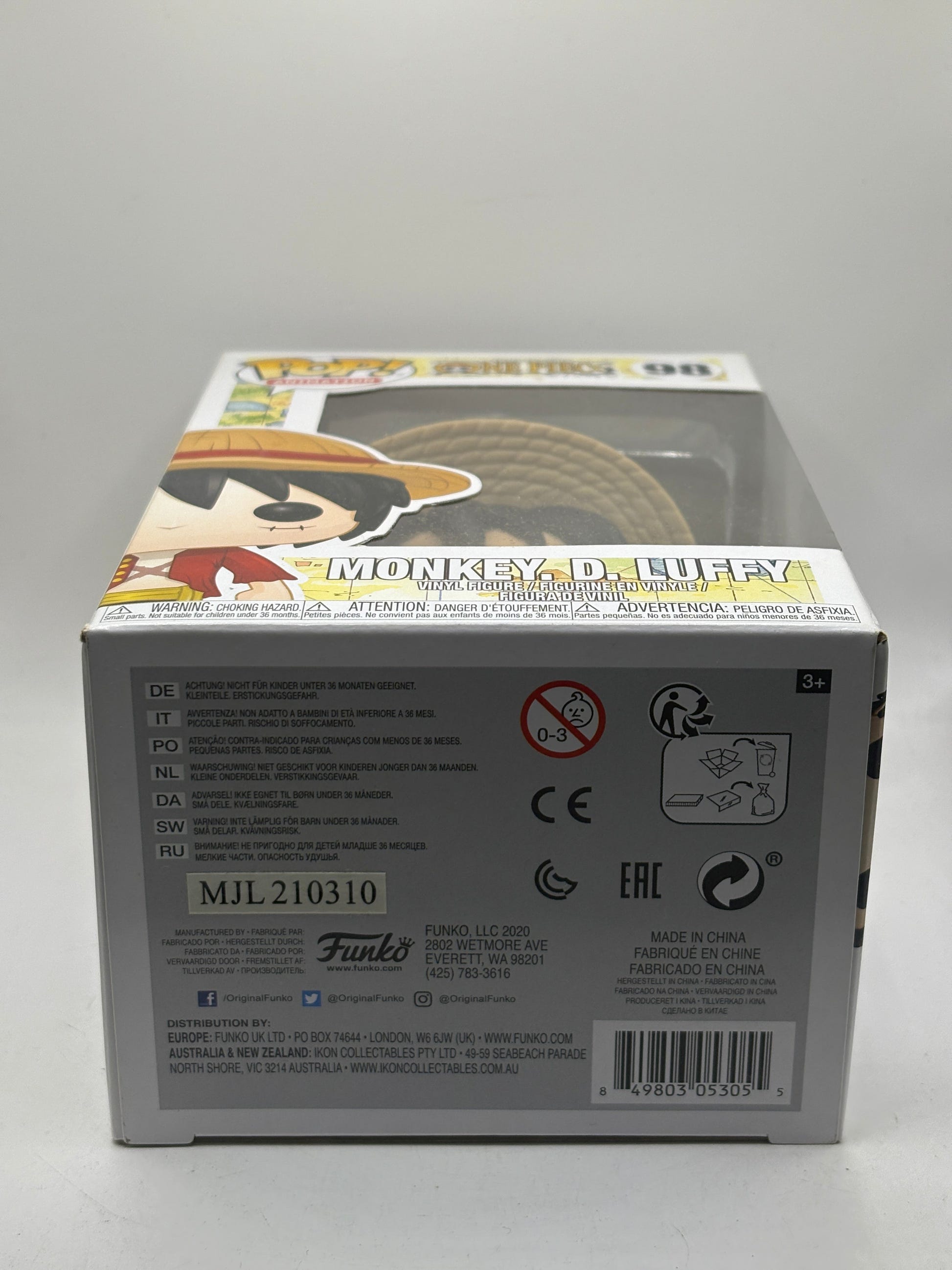 Funko POP! Animation One Piece #98 Monkey D Luffy Vinyl Figure FRENLY BRICKS - Open 7 Days image 6