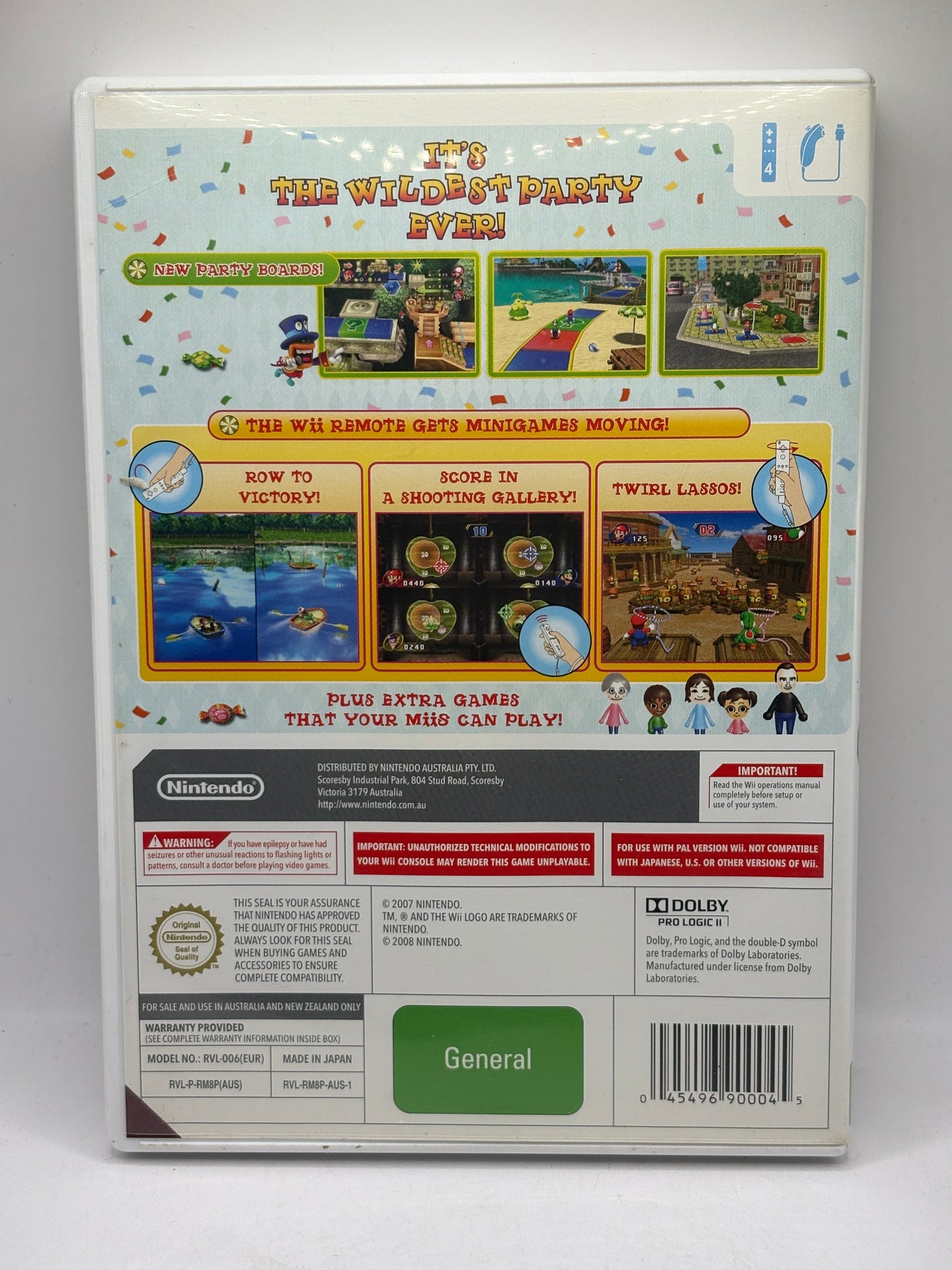 Nintendo Wii - Mario Party 8 Video Game No Manual FRENLY BRICKS - Open 7 Days