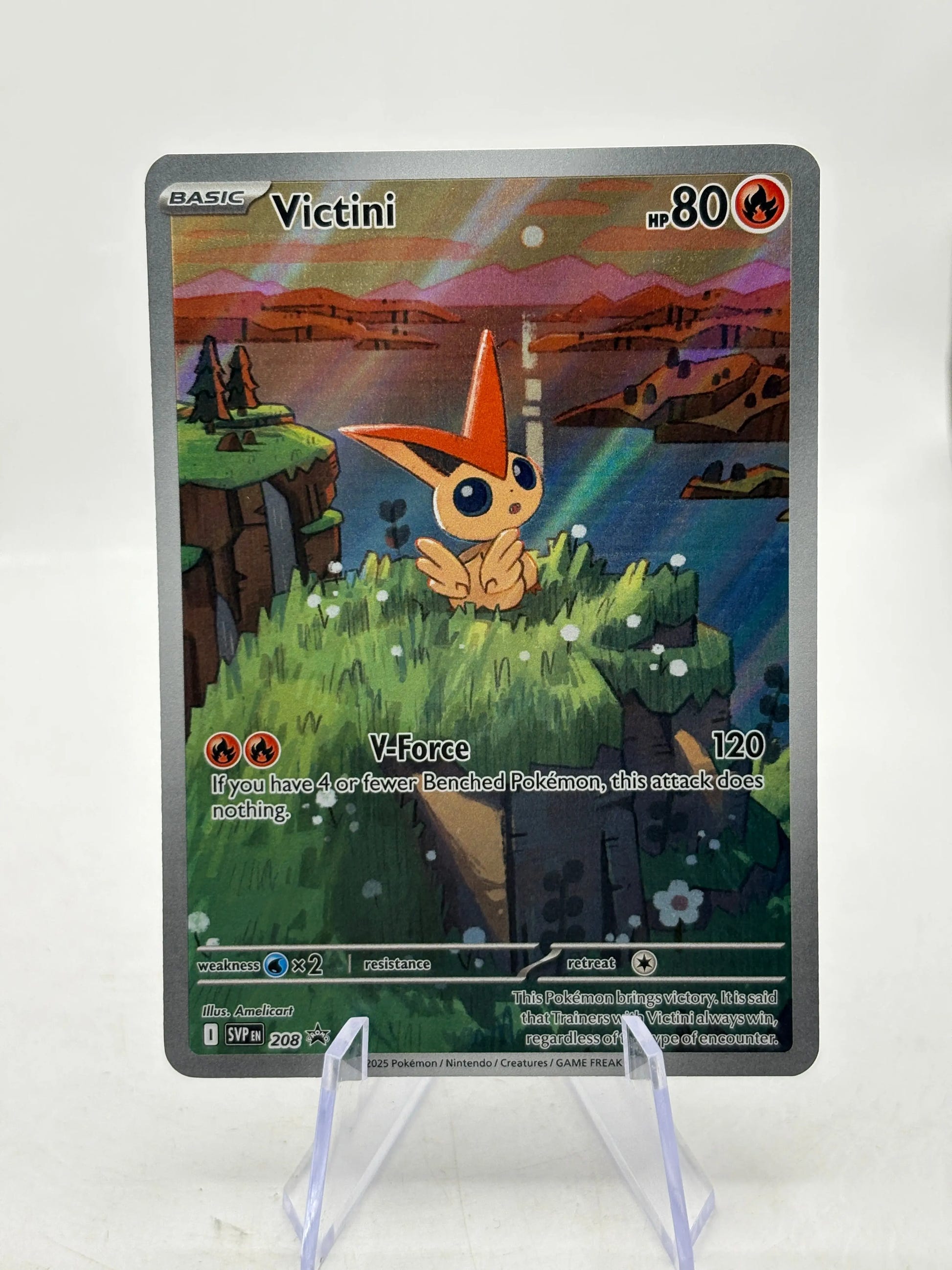 Pokemon TCG SVP Promos - Victini SVP208 Black Star Promo Illustration Rare FRENLY BRICKS - Open 7 Days image 1