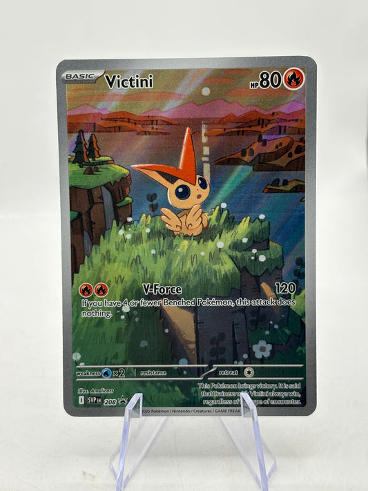 Pokemon TCG SVP Promos - Victini SVP208 Black Star Promo Illustration Rare FRENLY BRICKS - Open 7 Days