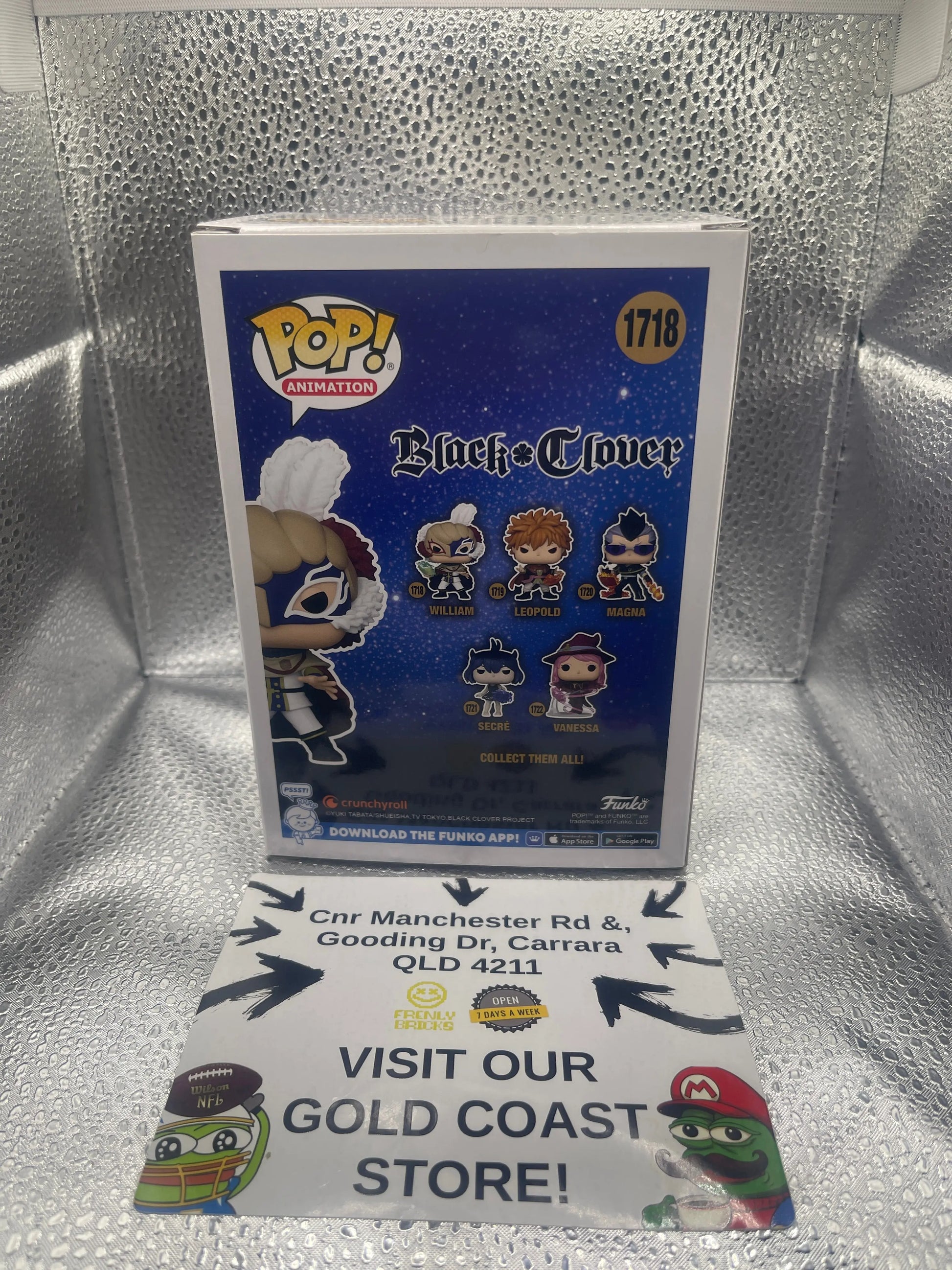 Black Clover #1718 William Funko POP! Vinyl FRENLY BRICKS - Open 7 Days