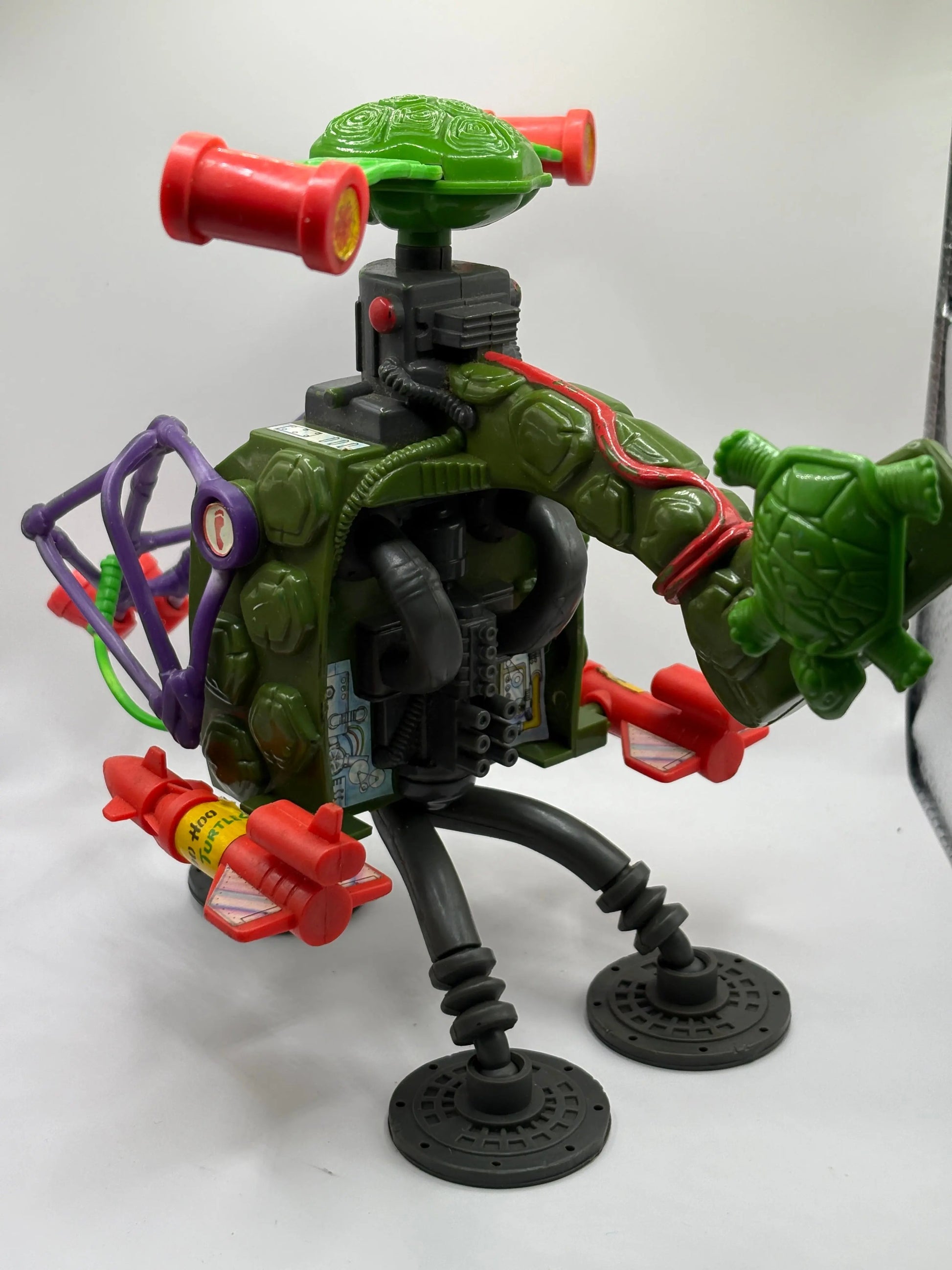 Rocksteady Teenage Mutant Ninja Turtles Pogocopter Helicopter Vehicle Action Figure FRENLY BRICKS - Open 7 Days
