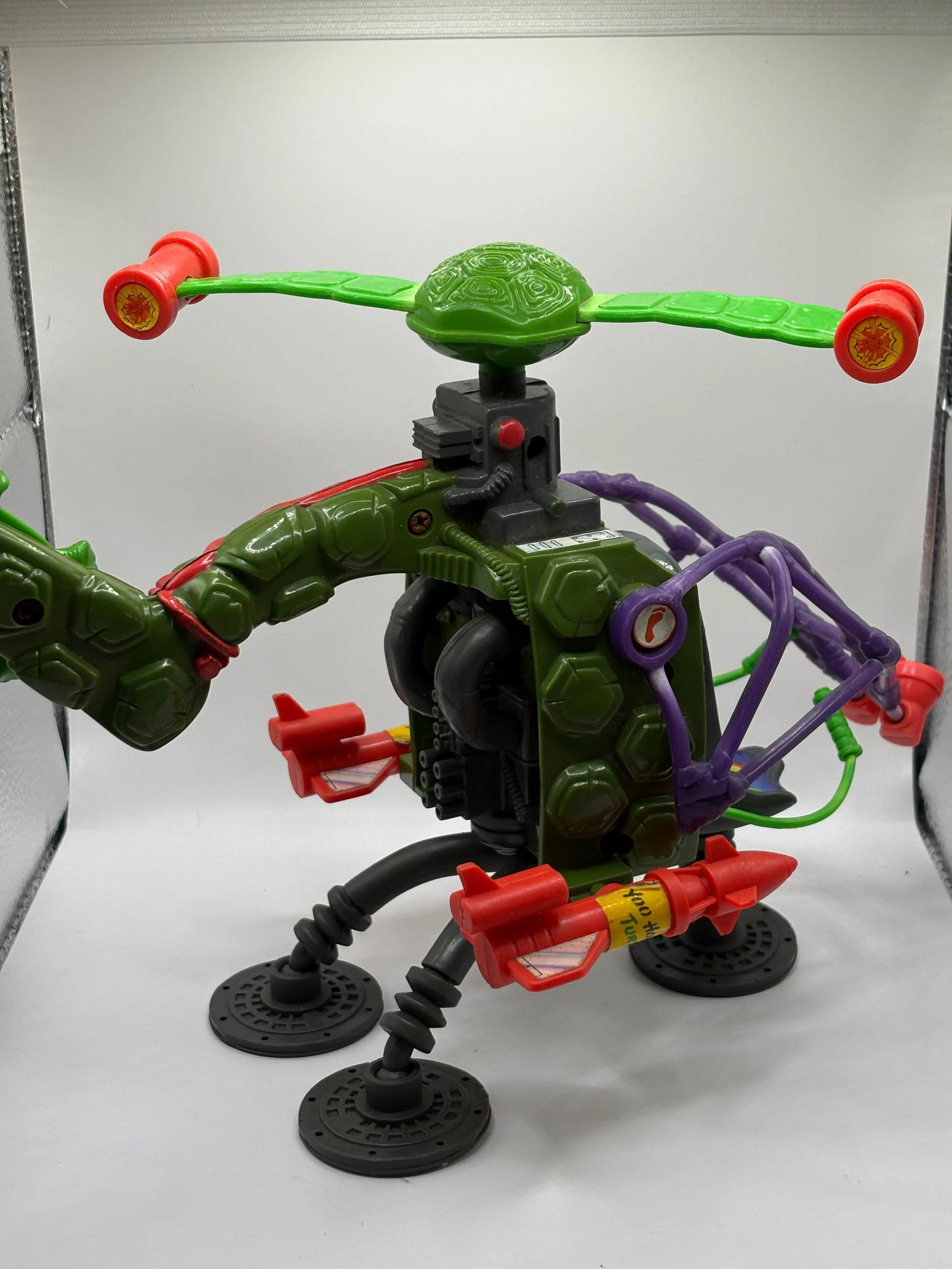 Rocksteady Teenage Mutant Ninja Turtles Pogocopter Helicopter Vehicle Action Figure FRENLY BRICKS - Open 7 Days