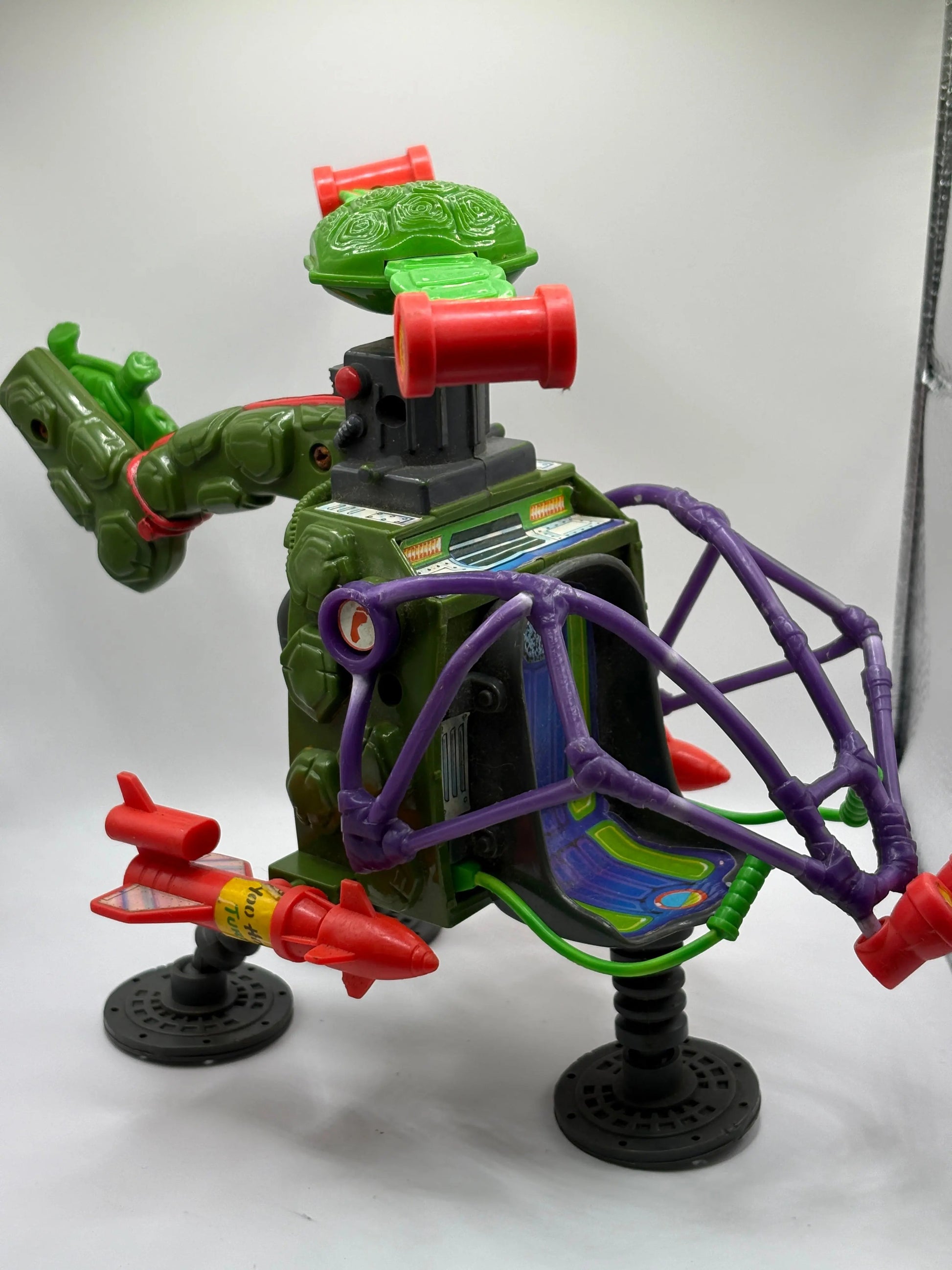 Rocksteady Teenage Mutant Ninja Turtles Pogocopter Helicopter Vehicle Action Figure FRENLY BRICKS - Open 7 Days