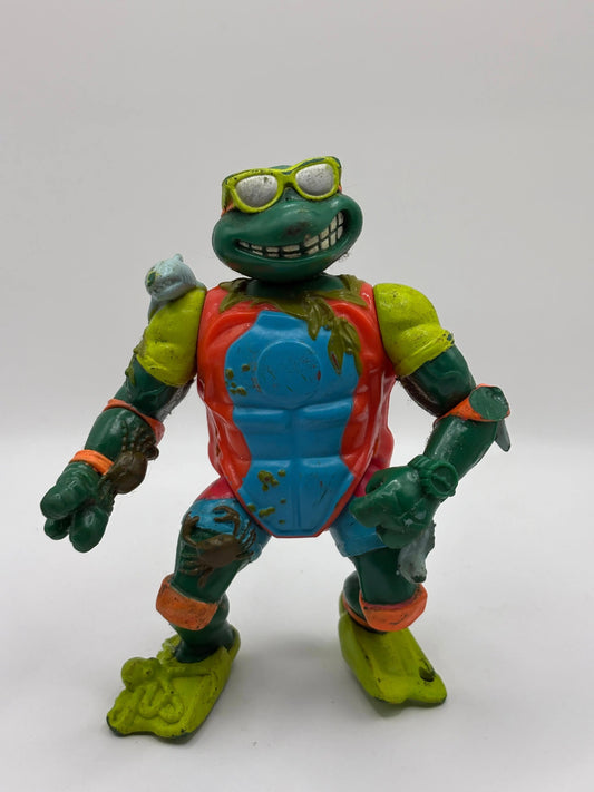 1990 TMNT Teenage Mutant Ninja Turtles Mike the Sewer Surfer Playmates Loose FRENLY BRICKS - Open 7 Days