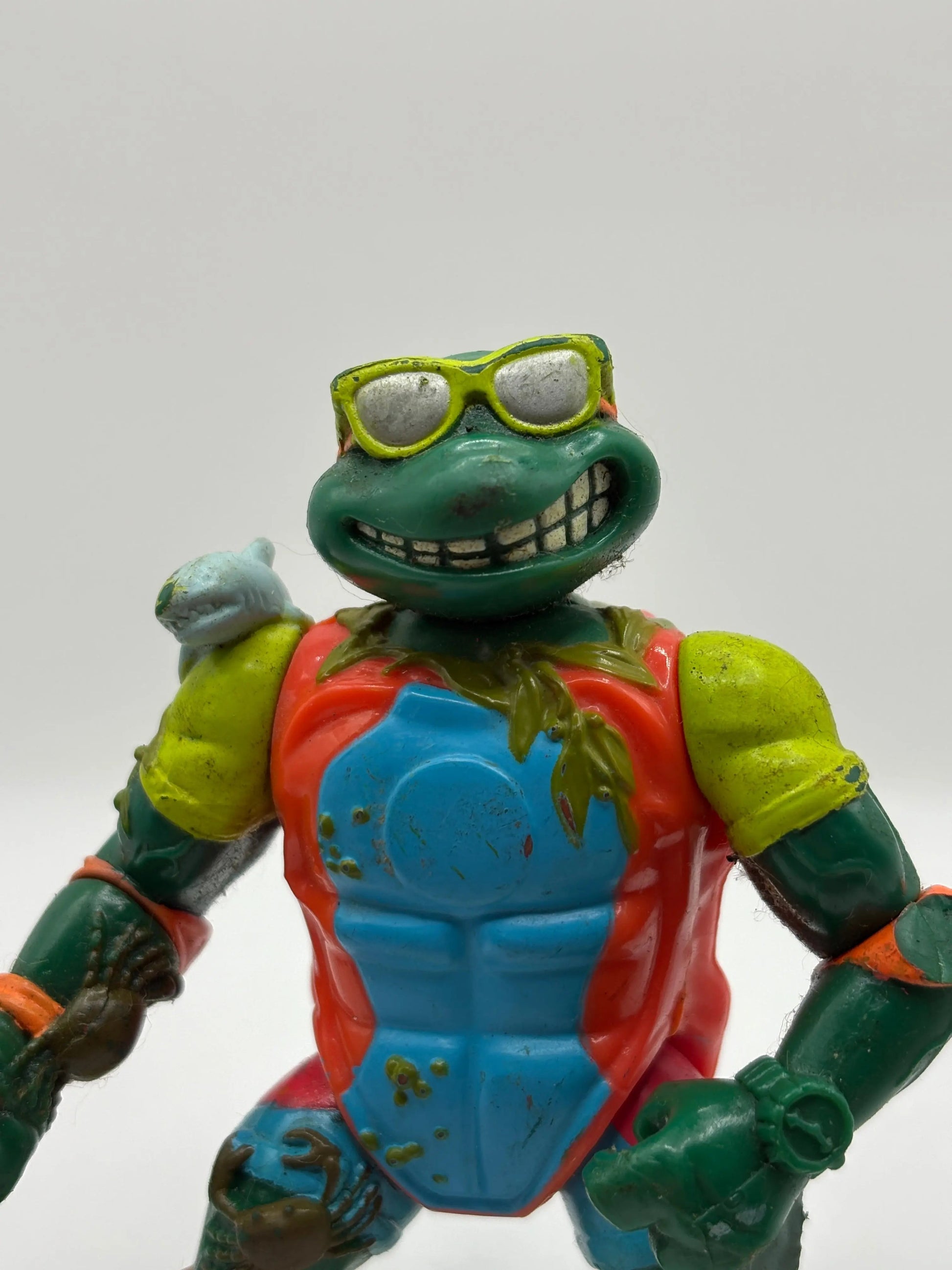 1990 TMNT Teenage Mutant Ninja Turtles Mike the Sewer Surfer Playmates Loose FRENLY BRICKS - Open 7 Days